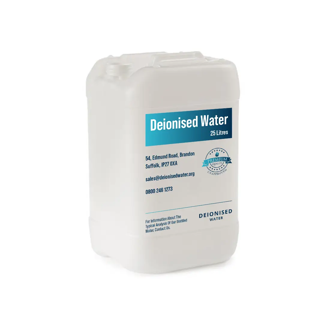 25 Litres Deionised Water For Steam Irons 1 25 Litres Deionised Water For Steam Irons